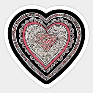 Colorful heart design | Sticker